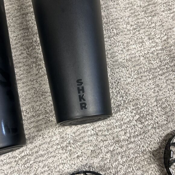 HydroJug Hydro SHKR Tumbler 24 oz. 700 ml Studded Shaker Black Cream Stainless 4 - Picture 11 of 13